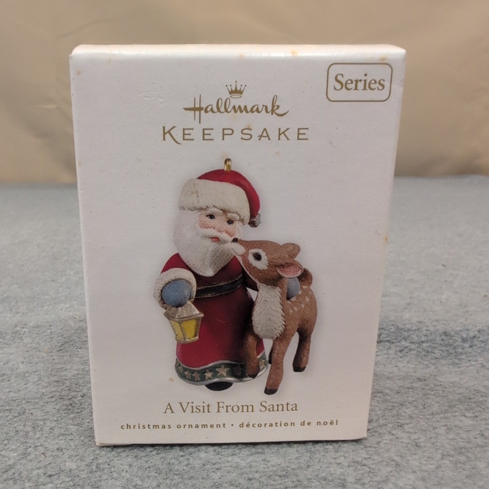 Hallmark‎ Keepsake A Visit From Santa Ornament 2010 Second in Series